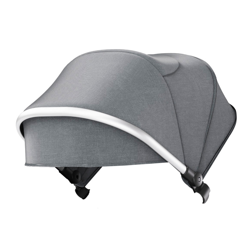 Meteor 2 Canopy - Gray fabric silver frame
