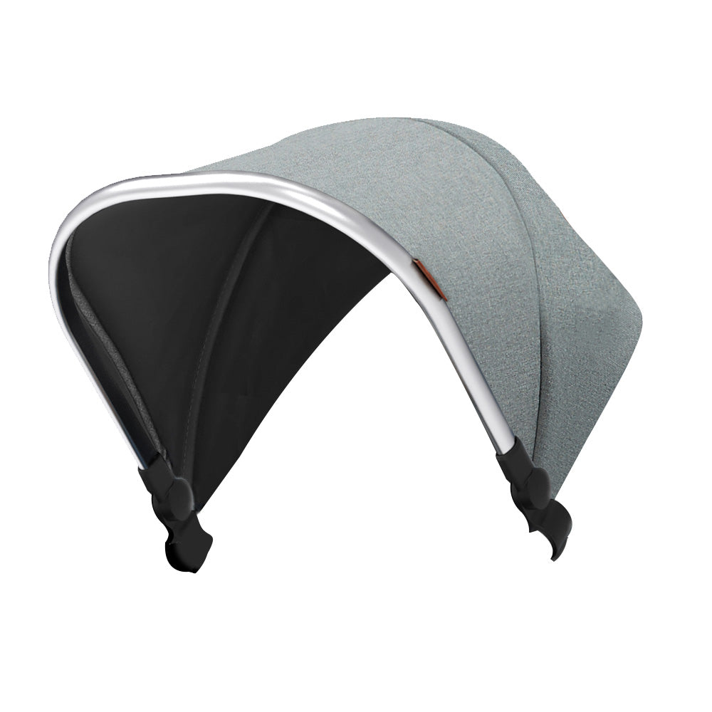 Ultimate 2 Seat Canopy - Gray fabric silver frame